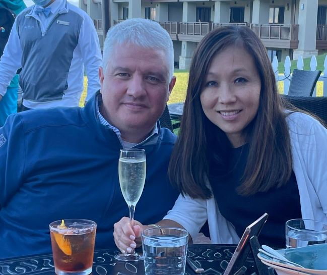 Matt Susz with his wife Julie Tien