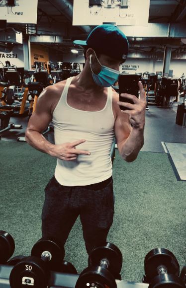 Miles Gaston Villanueva does regular workout