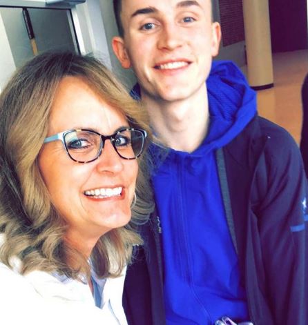 Mitch with his mother Rhonda Lightfoot