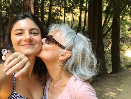 Monica Barbaro with her mother