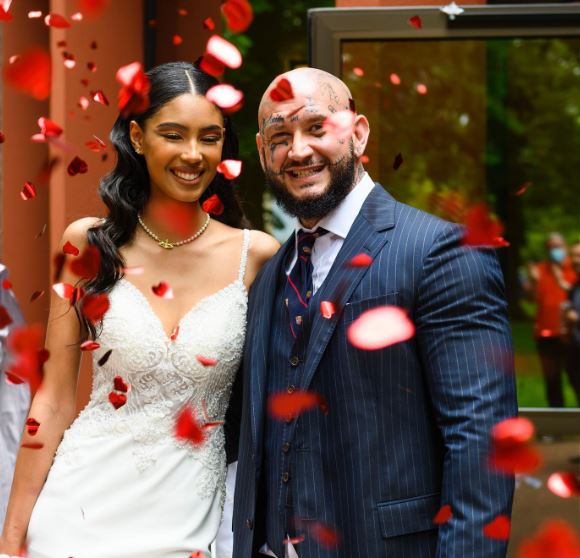 Ndiaye Salvadori with her husband