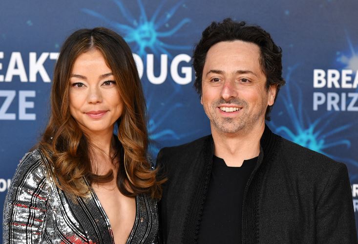 Nicole Shanahan and Sergey Brin