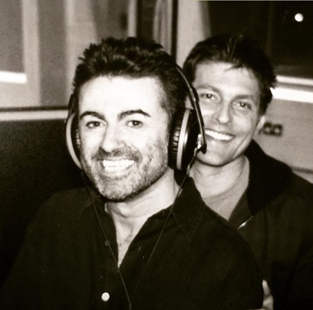 Old Picture of Kenny Goss with George Michael