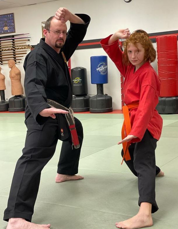 Olivea Morton learns Karate