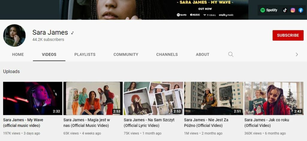 Sara Egwu-James Youtube channel