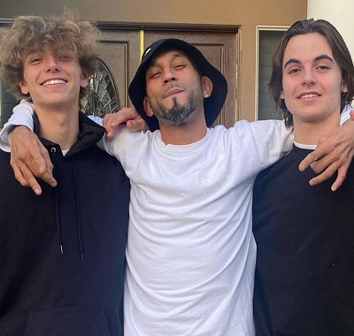 Sean Preston Federline with his father Kevin Federline and brother Jayden James Federline
