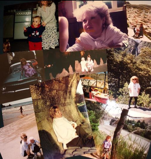 Some old photos of Jasmine and her mom