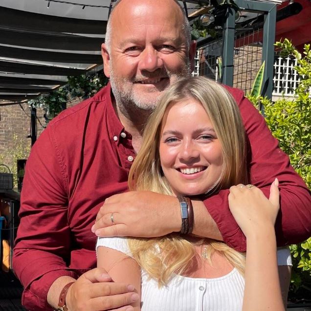 Tasha Ghouri with her father