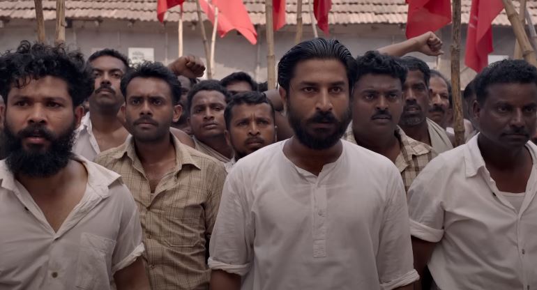 The labours in the film protest against Chappa system