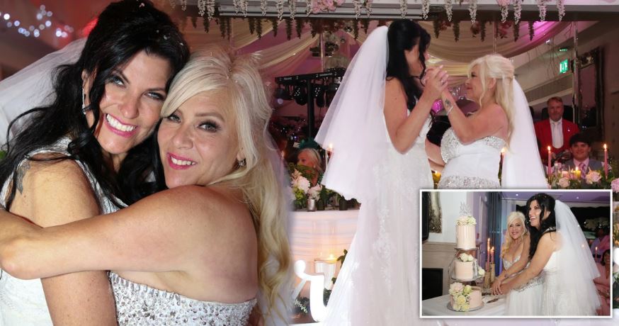 Wedding photos of Linda Birgitte Olsen and Samantha Fox