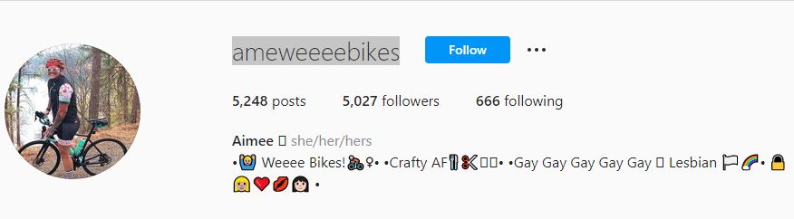 Aimee Hauer's Instagram account