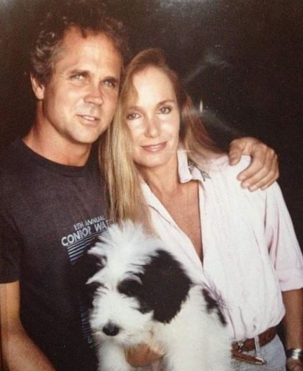 An old photo of Lauren with Tony Dow