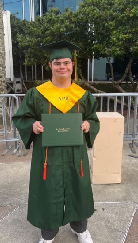 Arik Ancelin graduation picture