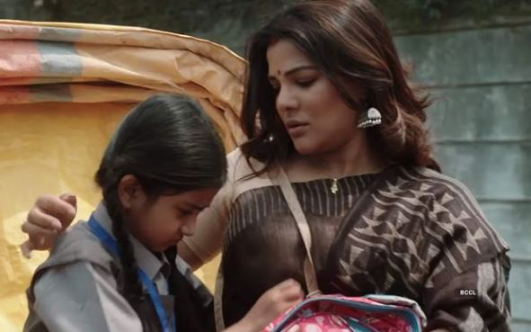 Arpita appeared in the movie Amar Artanad