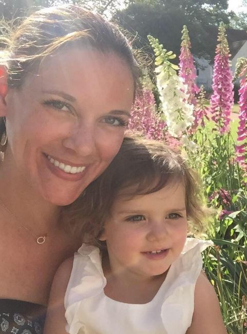 Catherine Glenn Foster with her youngest daughter