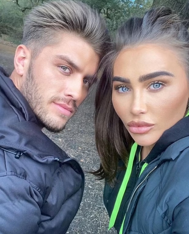 Charles Drury with his girlfriend