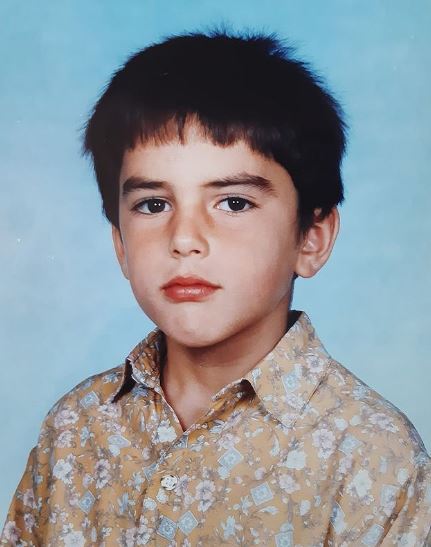 Childhood photo of Antonio