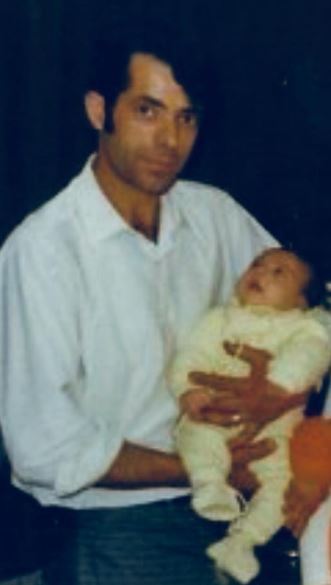 Childhood photo of Jimmy with his dad