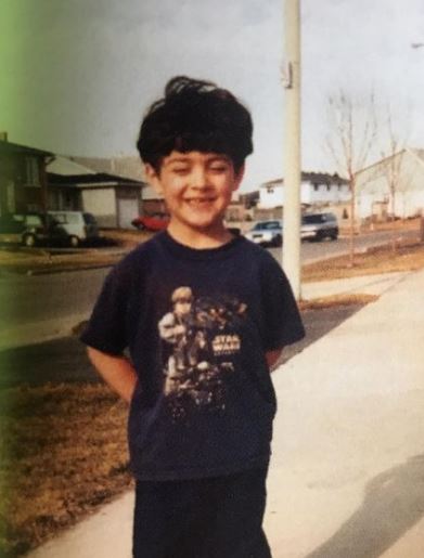Childhood photo of Tordjman