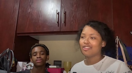 Cyan Boujee with her brother