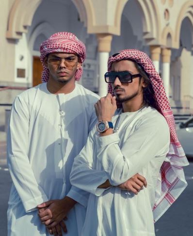 D Abdul with his brother Adnaan Shaikh