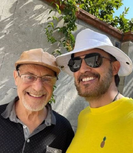 Fernando del Solar with his father
