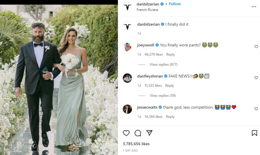 Hailey got married to Dan Bilzerian
