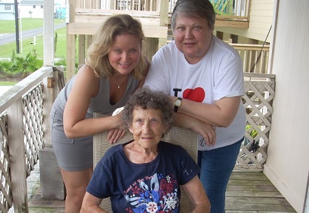 Heather Kovar with her grand mother