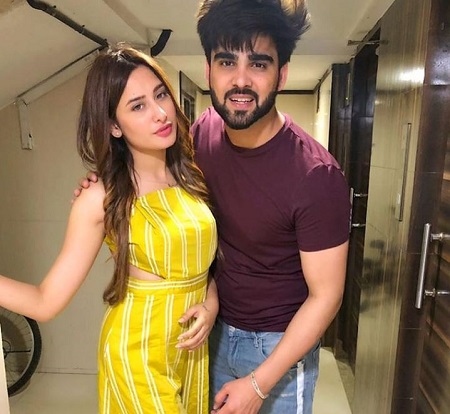 Inder Chahal with Mahira Sharma