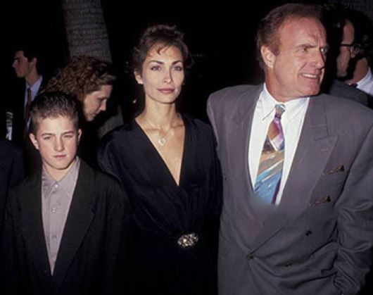 Ingrid with her ex-husband James Caan and son Alexander James Caan