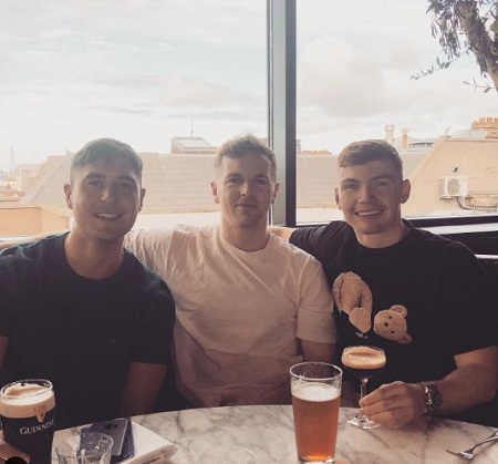 Jack keating with his friends