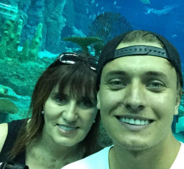 Jae with his mother Jenny Woodroffe