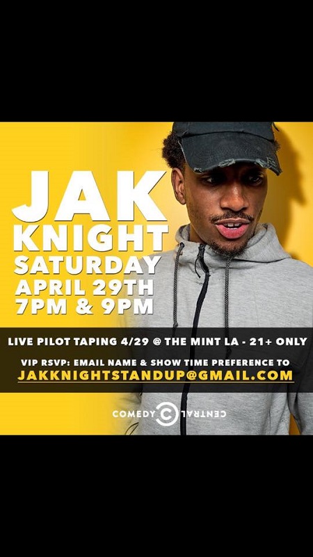 Jak Knight Career- Comedian