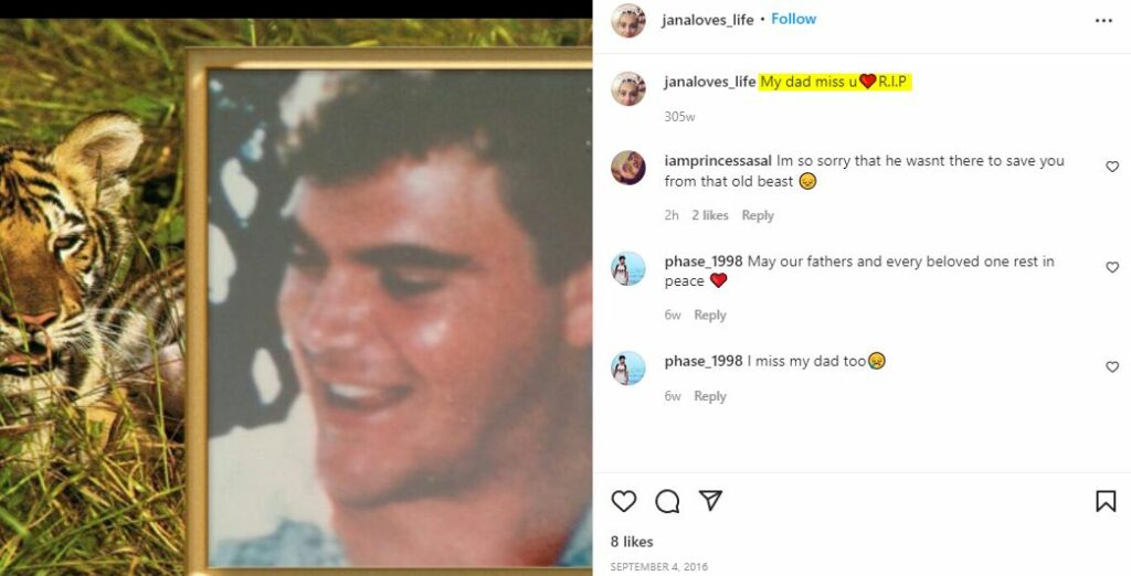 Jana Bezuidenhout's father