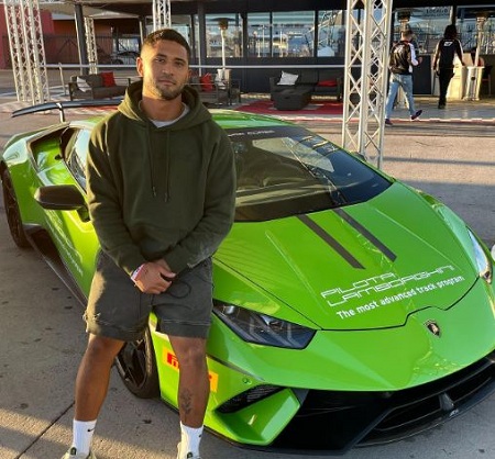 Kevin Mejia with his car 2