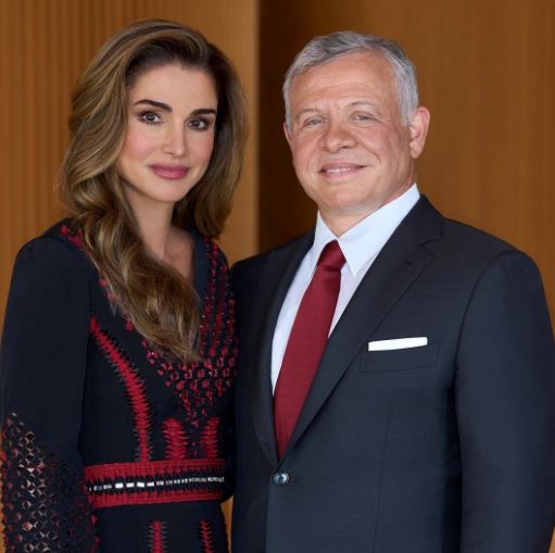 King Abdullah II and Queen Rania Al-Abdullah of Jordan