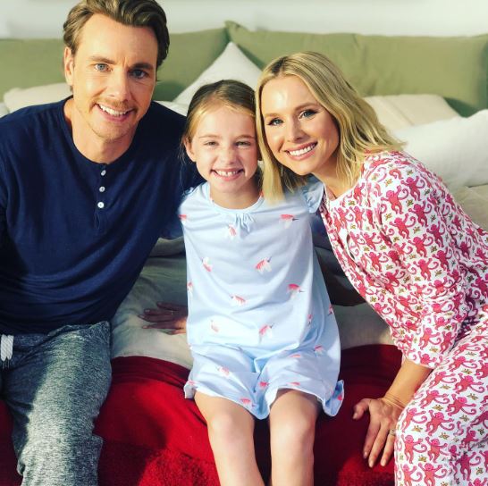 Kingston with her on-screen parents