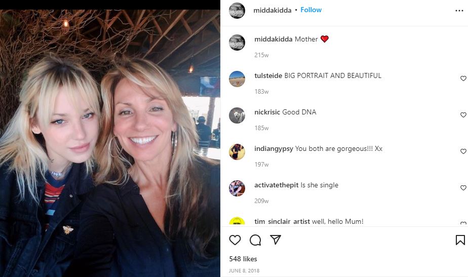 Kirra with her mom