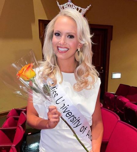 Lindsay is the winner of Miss University of Alabama