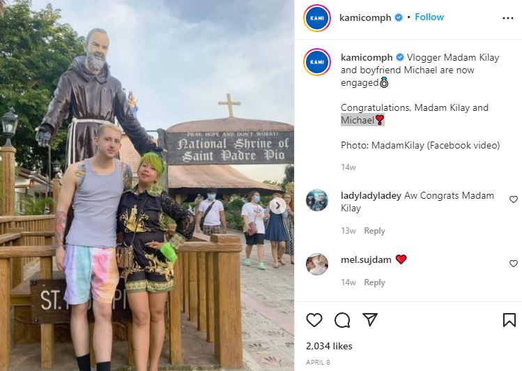 Madam Kilay got engaged to her boyfriend Michael