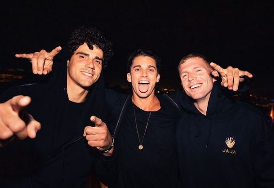 Maxim with his friends