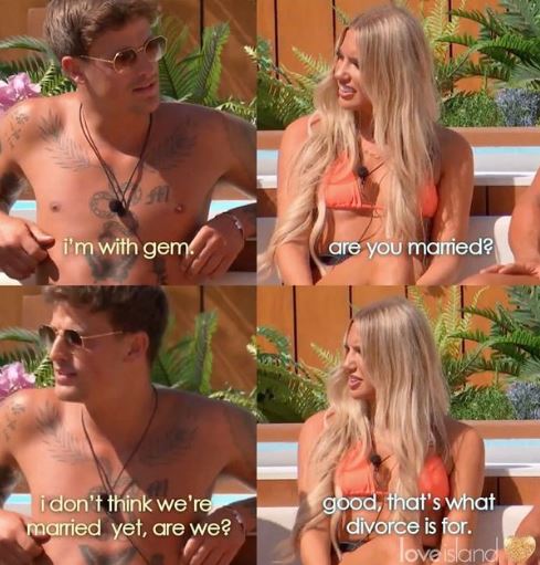 Mollie Salmon and Luca Bish on Love Island
