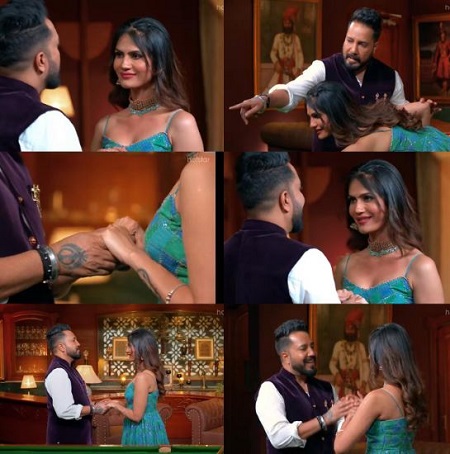 Neet Mahal with Mika Singh