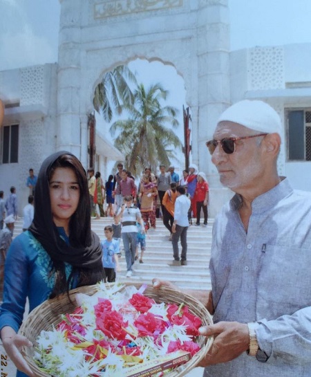Neha Khan with her father