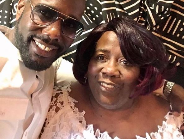 Nicco Annan with his mother