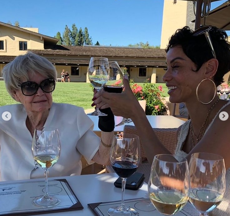 Nicole Mitchell Murphy with her mom