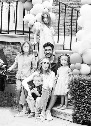 Palmer with his family