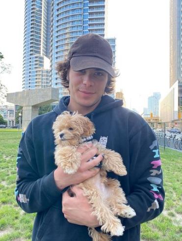 Pearce is a dog lover