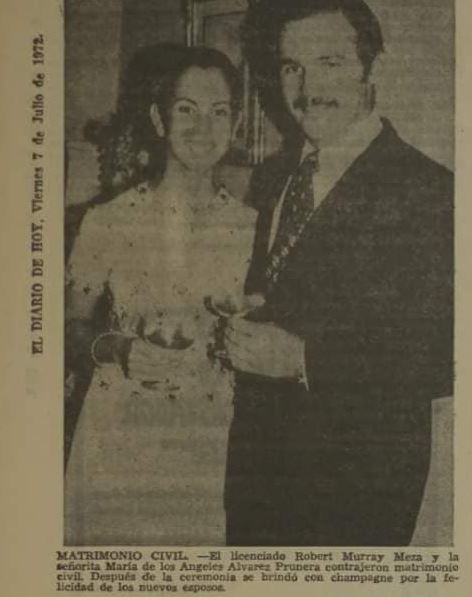 Roberto Murray Meza with his wife