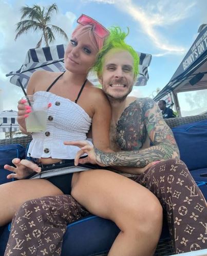 Sarah with her current partner Jesse Walrath